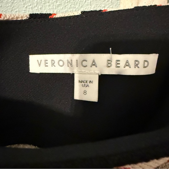 Veronica Beard Black White Knit Mini Skirt with Red Highlights Size 8 - Picture 8 of 10
